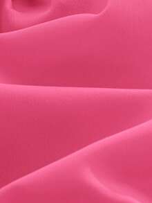 Newborn Baby Girl Cute & Elegant Apricot Bow Decor Sleeveless Romper, Summer - Hot Pink - View 7