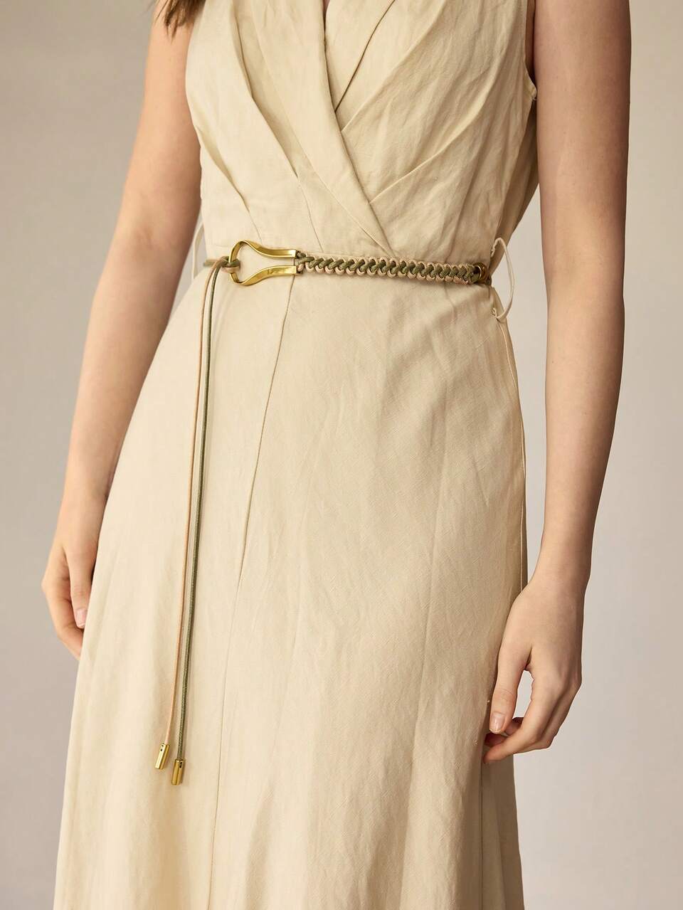 MOTF U-SHAPED BUCKLE KNOTTED WAIST BELT