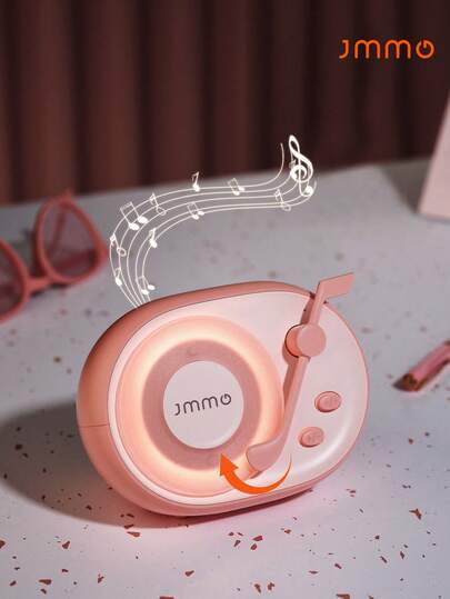 JMMO 无线迷你扬声器，可爱的音符，具有清晰立体声丰富低音的扬声器，便携式扬声器兼容 iPhone、Android 设备和平板电脑圣诞礼物，秋冬季假期露营必备品度假配件，露营用品