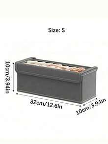 Cesta de almacenamiento grande, caja de almacenamiento de armario de tela resistente con ventana transparente, plegable con tapa, adecuada para almacenamiento doméstico, organización de artículos esenciales del hogar, caja de almacenamiento plegable, caja de almacenamiento de ropa, contenedor de almacenamiento - gris - Ver 7