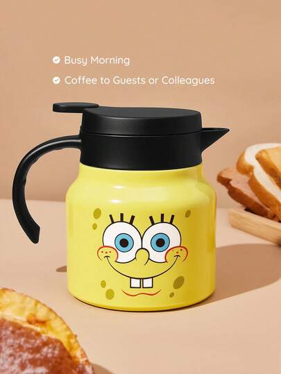 SpongeBob SquarePants | SHEIN 800 Ml / 27 Oz  Household, Picnic 316 Stainless Steel