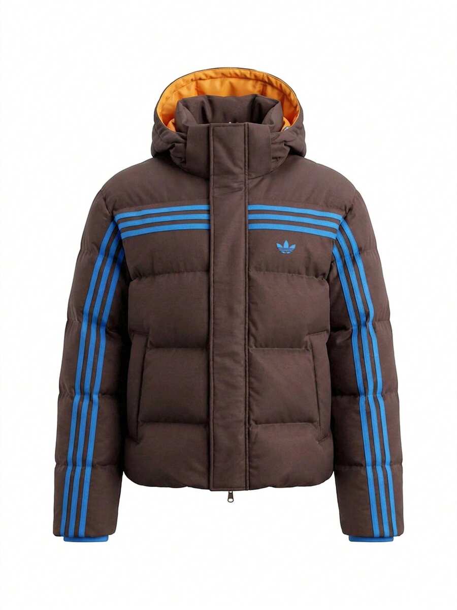 Originals 70s Premium Men's Puffer Jacket Shadow Brown - Brun - Visa 1