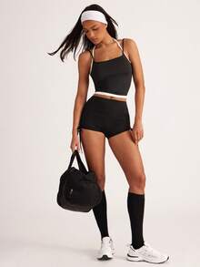 Easithlete Slogan Graphic Sports Teeworkout Tank Top - Black - View 4