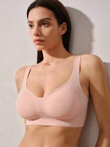 3 件套女士胸罩，塑形提升，柔软透气面料胸罩，休闲舒适内衣 - 彩色 - 查看 6