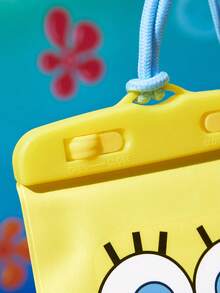 SpongeBob SquarePants | SHEIN 1. 卡通图案印花防水触屏透明水上运动手机包，适用于漂流、沙滩、游泳、划船、皮划艇、徒步旅行，可保护手机、相机、现金、护照、文件免受水、沙子、雪、灰尘的侵害。 - 黃色 - 查看 9