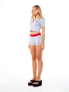 BABYPHAT SDBP492 - 短袖连帽运动衫 - 灰色 - 查看 6