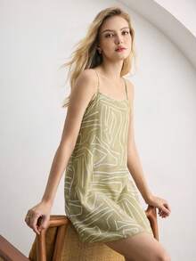 Ocili Women's All-Over Print Casual Everyday Sleeveless Nightgown - Multicolor - View 1