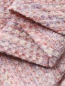 DAZY Women's Elegant Commuter Front Button Blouse And Fishtail Skirt 2 Pieces Set - Pink - View 7