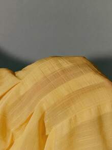 ATUI Studio Sweetheart Collar Puff Sleeve Fashionable Waist Tie Blouse - Yellow - View 6