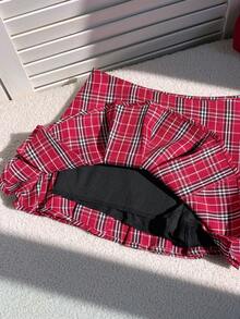 Comfortcana Women's Plaid Pleated Versatile Date Night & Casual Wear Mini Skirt - Multicolor - View 5