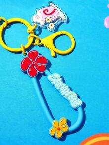 SpongeBob SquarePants | SHEIN Keychain, Bag Decoration, Bag Hanger Chain - Yellow - View 6