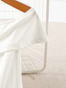 GlowEve Women's Off Shoulder Floral Print Elegant Dress - White - View 5