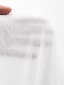 Dazy Tall 高个女式宽松长袖翻领休闲衬衫 - 白色 - 查看 7