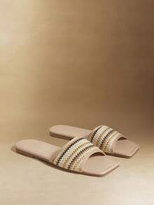 Rosivie Women's Casual Pleated Flat Sandals - Multicolor - View 4