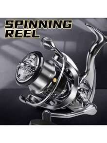 金属线杯手柄海水淡水纺车轮，适用于任何鱼类 - 蝴蝶型 - 查看 4