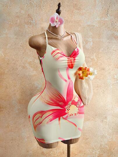Mistrie Women's Floral Print Halter Tie-Up Waist Elegant Short Cocktail Party Dress , Summer , Summer Pants , Summer Pants For Women  , Summer Outfits, Summer Dresses  , Summer Tops  , Summer Clothe, Summer Outfits For Women , Summer Top , Summer Outfit For Women , Vacation Outfits For Women  Vacation , Holiday, Holiday Outfits , Summer Vacation Outfits , Beach Vacation Outfits For Women Vacation Outfits Women , Holiday Outfits For Women  , Summer Holiday Outfits  , Vacation  , Holiday  , Vacation Outfits For Women , Holiday Outfits  , Beach Vacation Outfits For Women