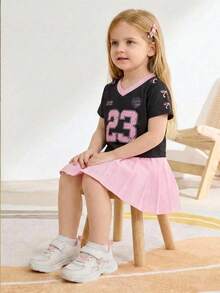 Cozy Pixies Spring / Summer Fashion Versatile Fun Cute Contrasting Colors Pink White Love Embroidery Soft Bottom Baby Sneakers College Style Mother's Day - White - View 3