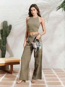 SHECARRY 女士透明果冻丝巾手提包/斜挎包，时尚、优雅、简约、个性化、百搭、经典，适合海滩、度假、假日、夏季、海边、沙滩派对等场合 - 無色 - 查看 5