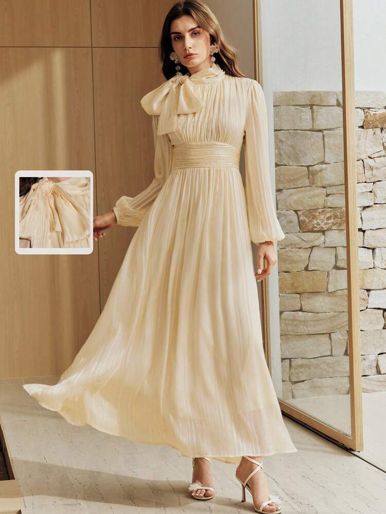 Elegant And Luxurious Striped Dress For Women