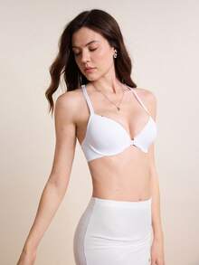 Peach Girl Women's Front Closure Underwire Bra With Backless Design - Breathable, Shaping & Lifting, Sexy & Comfortable, Great Gift - White - View 7