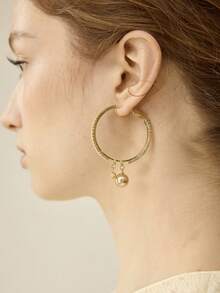 MOTF PREMIUM CROSS PEARL EARRINGS EUROPEAN AND AMERICAN RETRO ELEGANT TEMPERAMENT EARRINGS LIGHT LUXURY EARRINGS - Gold - View 6