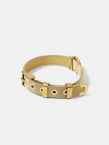 MOTF PREMIUM PRE18K GOLD PLATED SIMPLE PERSONALIZED WATCH CHAIN BRACELET - Gold - View 8