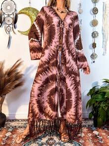 Fembélia New Arrival Spring/Summer Long Sleeve Printed Cardigan For Women - Multicolor - View 4