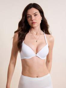 Peach Girl Women's Front Closure Underwire Bra With Backless Design - Breathable, Shaping & Lifting, Sexy & Comfortable, Great Gift - White - View 5