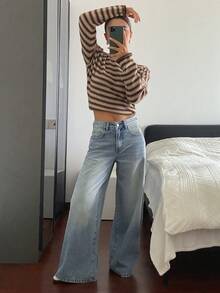 Dazy Tall Tall Women's Regular Waist Star Patchwork Casual Jeans - Light Wash - View 5