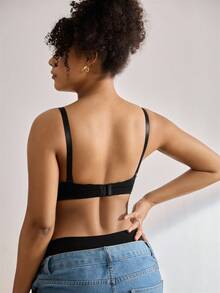 BloomMama Maternity Contrast Lace Comfortable Wire-Free Bra - Multicolor - View 2