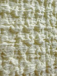 Swim Mod Women's New Textured Fabric Flounce Backless Triangle Bikini Set, Sweet Beach Vacation Swimwear, Spring/Summer - Yellow - View 8