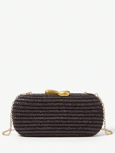 Maija Ladies, Women Clutchs, Straw Bag, Straw Woven Bag, Fashionable, Elegant, Simple, Personalized, Versatile, For Beach, Vacation, Holiday, Summer, Seaside, Beach Party