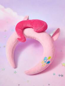 My Little Pony X SHEIN 1 Piece Cute Pony Headband, Cute Design, Three-Dimensional Shape, Suitable For Wearing Over 12 Years Old, Blue. - Baby Pink - View 4