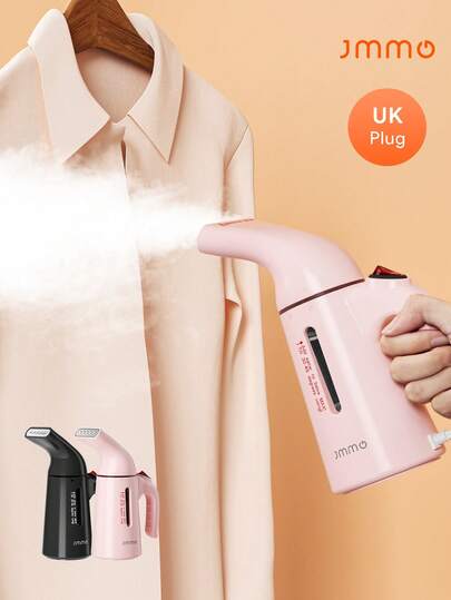 JMMO 1 件装蒸汽挂烫机，便携式手持式除皱器，120 毫升大容量，700 瓦蒸汽挂烫机，强力渗透蒸汽，去除皱纹，适用于家庭、办公室和旅行，英国插头
