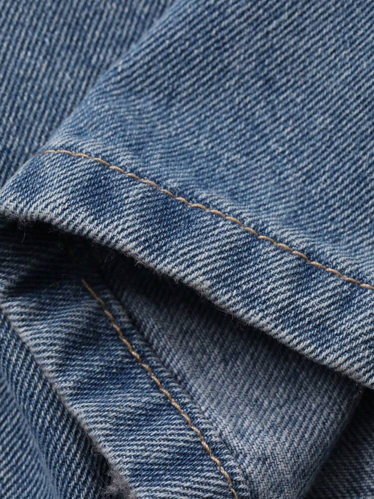 Women's V-Neck Strap Washed Denim Jumpsuit, Casual City Style Y2k