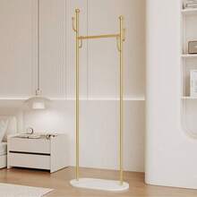 Minimalist Floor-Standing Clothes Rack, Bedroom Garment Storage Rack With Slate Shelving, Lightweight Luxury Coat Hanger Stand For Home - Multicolor - View 11
