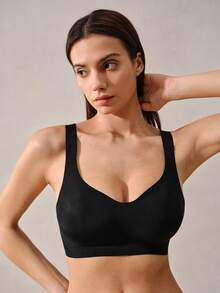 3 件套女士胸罩，塑形提升，柔软透气面料胸罩，休闲舒适内衣 - 彩色 - 查看 9