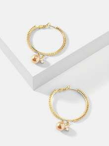 MOTF PREMIUM CROSS PEARL EARRINGS EUROPEAN AND AMERICAN RETRO ELEGANT TEMPERAMENT EARRINGS LIGHT LUXURY EARRINGS - Gold - View 7