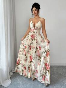 Rafferiza Đầm xếp tầng in họa tiết thanh lịch, gợi cảm dành cho nữ - Nhiều màu - Xem 5