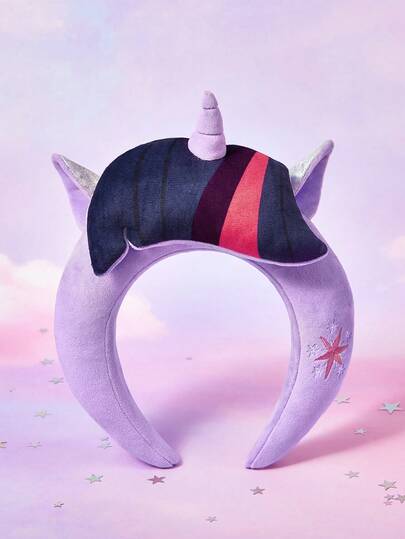 My Little Pony X SHEIN 1 Piece Cute Pony Headband, Cute Design, Three-Dimensional Shape, Suitable For Wearing Over 12 Years Old, Purple.