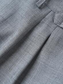 Manfinity Bizformal Men's Solid Color Pocket Casual Versatile Commute Pants, Formal - Grey - View 8