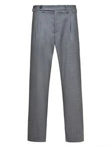 Manfinity Bizformal Men's Solid Color Pocket Casual Versatile Commute Pants, Formal - Grey - View 4