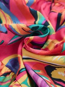 Sylviya 女士休闲热带香蕉印花无袖夏季连衣裙 女士夏季穿搭 女士夏季连衣裙 女士沙滩装 女士沙滩裙 女士休闲连衣裙 女士度假装 - 彩色 - 查看 7