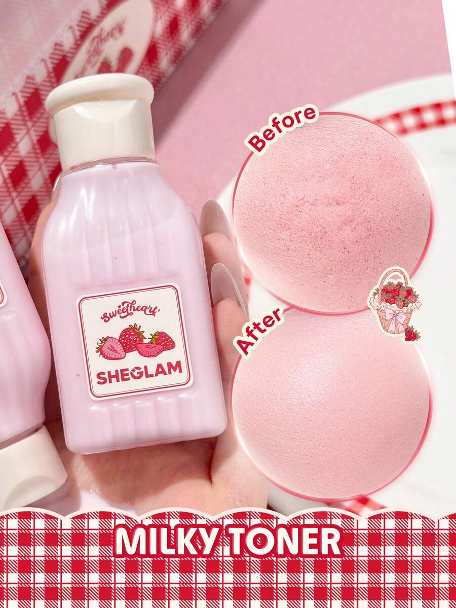 SHEGLAM Sweetheart Collection Pink Whip Bifida Ferment 30% 乳液爽膚水 品牌 美容 化妝 化妝品 適合女性與女孩 完美搭配夏季春季 Y2K 時尚 流行 生日 母親節禮物 假期 派對準備就緒 最佳顏色 - 淺粉色 - 查看 1