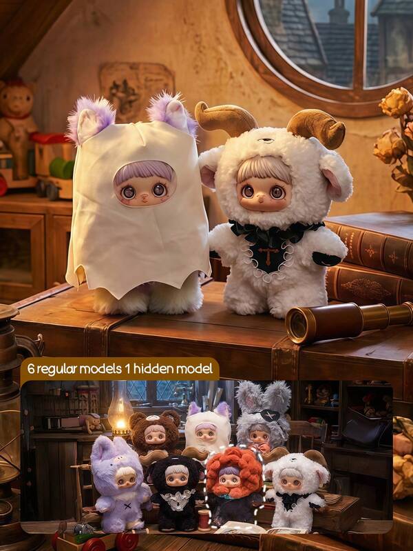 POKOJA LAND POKOJA LAND Recall The Dream-Themed Blind Box Collection Figurines, Featuring 6 Regular Designs And 1 Hidden Design. They Come With Fade-Resistant Textured Decorations And Are Suitable For Desktop Decoration In Homes, Offices, Parties And Travels. They Are The Perfect Birthday, Holiday, Valentine's Day And Party Gifts For Adults, Collectors And Those Who Love The Dream Theme.(Non-Plush Filling)