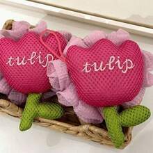 Joivida 1Pc/2PCs Viral Large Bath Flower Ball, Cute Mesh Shower Pouf, Soft Exfoliating Loofah, Durable Non-Shedding Body Wash Sponge With Hanging Loop - one-size - View 11