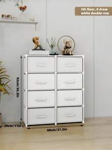 1pc Multi-Layer Storage Cabinet With Drawers, Bedroom Lingerie Organizer, Home Use Assembly Storage Rack, Floor Standing Assembly Storage Rack - Multicolor - View 4