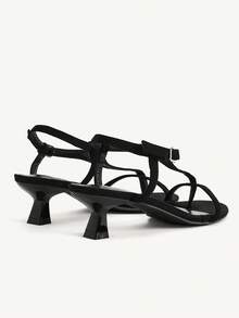 CUCCOO CHICEST Women Heeled Sandals Spring Shoes Wedding Shoes Bride Shoes - Black - View 6