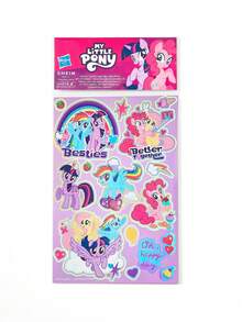 My Little Pony X SHEIN 2 miếng dán hình nhân vật hoạt hình dễ thương, dùng để trang trí văn phòng phẩm, tự làm đồ dùng nhà bếp. - Nhiều màu - Xem 6