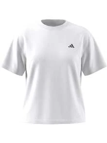 Adidas Essentials Women's Small Logo T-Shirt White - White - View 1